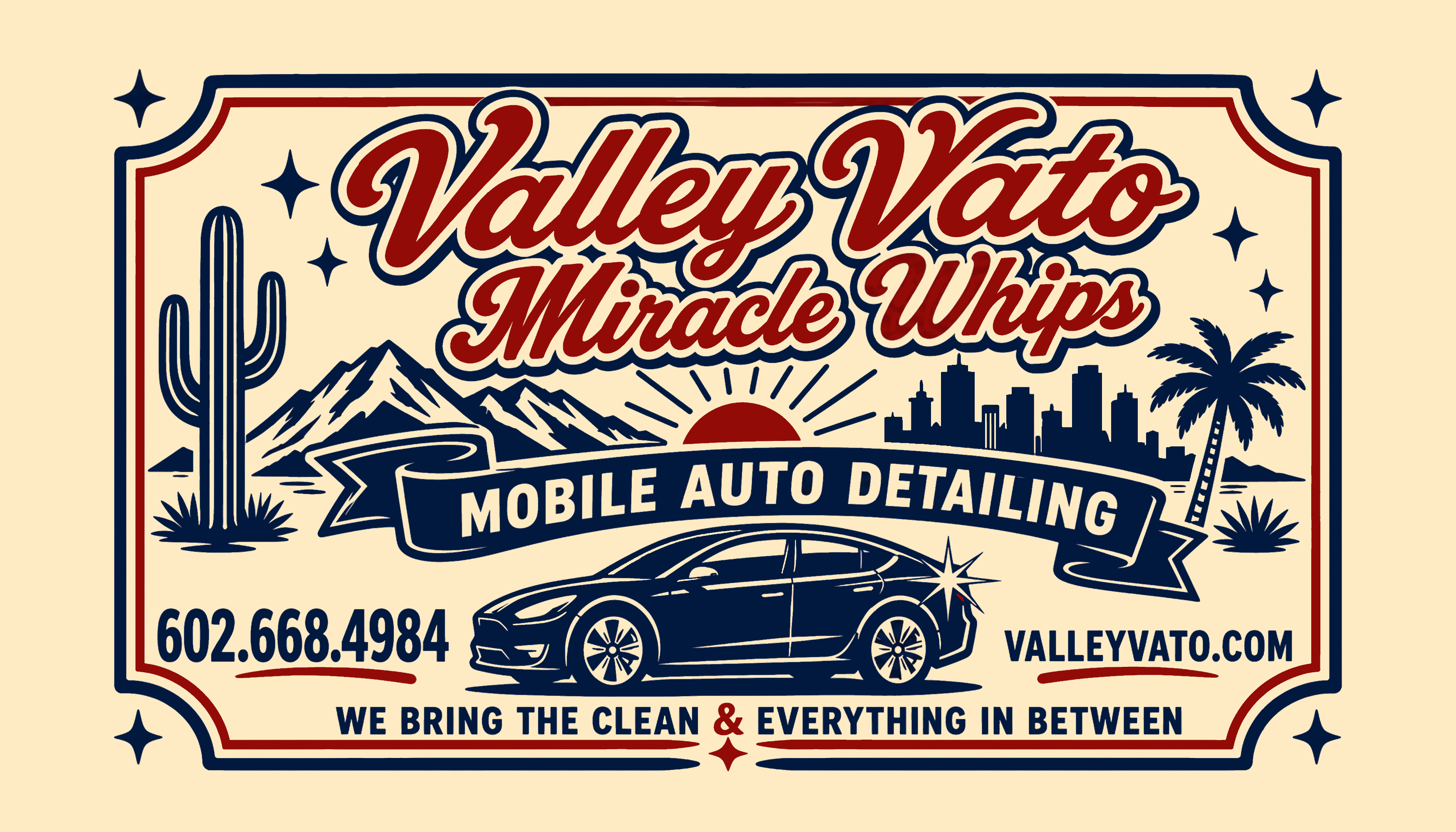 Valley Vato Miracle Whips — the business card